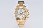 C Factory Rolex White Dial Cosmograph Daytona Swiss 4130 Watches - Rose Gold Case